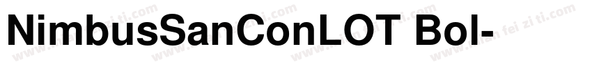 NimbusSanConLOT Bol字体转换